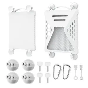 ACOVE Suction Car Cup Mount for Starlink-Mini,2-in-1 Satellite Dish Mounts Protective Silicone Case & Strong Suction Cup Stable Satellite Signal with Hook & Handle for Car Window/RVs/Road Trips,White ACOVE Suction Car Cup Mount for Starlink-Mini,2-in-1 Satellite Dish Mounts Protective Silicone Case & Strong Suction Cup Stable Satellite Signal with Hook & Handle for Car Window/RVs/Road Trips,White
