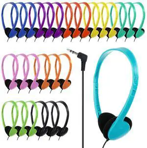 Classroom Kids Headphones Bulk 30 Pack for School Students Children | Teen Boys Girls,Wholesale Bulk Headphones for Classroom Earphones for On Line Learning 3.5mm Jack (10 Mix Colors) Classroom Kids Headphones Bulk 30 Pack for School Students Children | Teen Boys Girls,Wholesale Bulk Headphones for Classroom Earphones for On Line Learning 3.5mm Jack (10 Mix Colors)