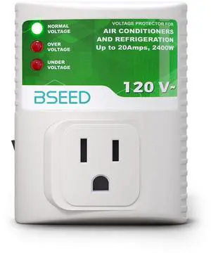 Surge Protector for Refrigerator, Wall Power Surge Protector Plug in for TV, Computer, Washing Machine, Freezer and Home Appliances, 120VAC, 20Amp, 2400Watts, 1 Pack Surge Protector for Refrigerator, Wall Power Surge Protector Plug in for TV, Computer, Washing Machine, Freezer and Home Appliances, 120VAC, 20Amp, 2400Watts, 1 Pack