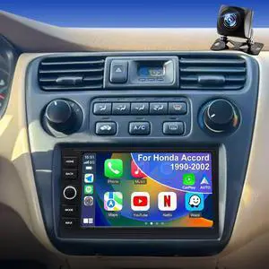 Upgrade Car Radio for Honda Accord 1990-2002, Wireless Carplay Android Auto Stereo Civic 1999-2000, CRV 1997-2006, Element 2003-2011, Odyssey 1998-2004 Touchscreen Head Unit with Bluetooth Camera FM Upgrade Car Radio for Honda Accord 1990-2002, Wireless Carplay Android Auto Stereo Civic 1999-2000, CRV 1997-2006, Element 2003-2011, Odyssey 1998-2004 Touchscreen Head Unit with Bluetooth Camera FM