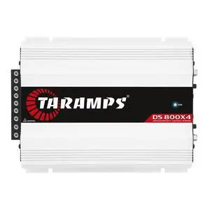 Taramps DS 800x4 1 Ohm 800 Watts RMS 4-Channel 200x4 RMS, Class D, Full Range, Crossover High / Low Pass Fixed, Bridgedable Car Audio Amplifier, White Taramps DS 800x4 1 Ohm 800 Watts RMS 4-Channel 200x4 RMS, Class D, Full Range, Crossover High / Low Pass Fixed, Bridgedable Car Audio Amplifier, White