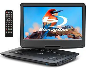 16.9" Portable Blu Ray Player with 14.1" 1080P Full HD Large Swivel Screen, Blu-ray DVD Player with HDMI Out & AV Out, 4-5 Hours Rechargeable Battery, Support USB/Micro SD Card 16.9" Portable Blu Ray Player with 14.1" 1080P Full HD Large Swivel Screen, Blu-ray DVD Player with HDMI Out & AV Out, 4-5 Hours Rechargeable Battery, Support USB/Micro SD Card