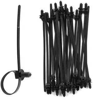 100PCS Fir Tree Nylon Push Mount Zip Ties, Heavy Duty Wire Ties, 2 in 1 Self Locking UV Resistant Assortment for Indoor Wire Tying (8.3"x0.22") 100PCS Fir Tree Nylon Push Mount Zip Ties, Heavy Duty Wire Ties, 2 in 1 Self Locking UV Resistant Assortment for Indoor Wire Tying (8.3"x0.22")