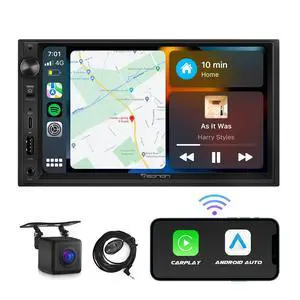 7'' Double Din Car Stereo Wireless CarPlay Android Auto X3 | Car Audio Receivers with AHD Backup Camera DSP Bluetooth MirrorLink SWC FM/AM Fast Charge 7'' Double Din Car Stereo Wireless CarPlay Android Auto X3 | Car Audio Receivers with AHD Backup Camera DSP Bluetooth MirrorLink SWC FM/AM Fast Charge