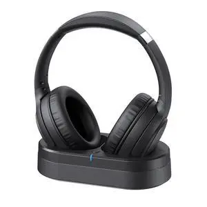 Wireless Headphones for TV Watching, TV Headphones Wireless for Seniors with Versatile Transmitter Charging Dock, Instant Audio Sync, 60-Hour Playtime, Perfect for Parents & Seniors, Black Wireless Headphones for TV Watching, TV Headphones Wireless for Seniors with Versatile Transmitter Charging Dock, Instant Audio Sync, 60-Hour Playtime, Perfect for Parents & Seniors, Black