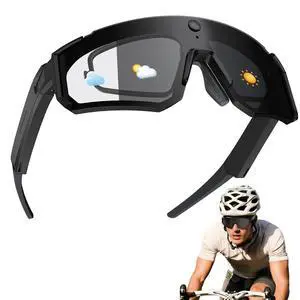 Smart Glasses with Camera and Bluetooth, POV Glasses with Photochromic Lens, 32MP Anti-Shake Camera, EIS Stabilization, IP64 Waterproof Sports Sunglasses for Cycling Running Hiking Baseball Smart Glasses with Camera and Bluetooth, POV Glasses with Photochromic Lens, 32MP Anti-Shake Camera, EIS Stabilization, IP64 Waterproof Sports Sunglasses for Cycling Running Hiking Baseball