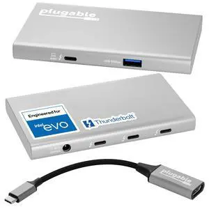 5-in-1 Thunderbolt 4 Hub,Single 8K or Dual 4K Display, 4K HDMI Adapter Included, Thunderbolt 4/3, USB4,USB-C Expansion for Modern Mac and Windows Systems, Driverless 5-in-1 Thunderbolt 4 Hub,Single 8K or Dual 4K Display, 4K HDMI Adapter Included, Thunderbolt 4/3, USB4,USB-C Expansion for Modern Mac and Windows Systems, Driverless