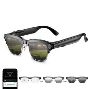 AI Smart Glasses with camera, Continuous AI Chat, 8MP Camera Glasses, 1080P Recording Glasses for Men Women,Hands-Free Music & Calls,Real-Time Translation,Ideal for Business Meetings,Travel,&Daily Use AI Smart Glasses with camera, Continuous AI Chat, 8MP Camera Glasses, 1080P Recording Glasses for Men Women,Hands-Free Music & Calls,Real-Time Translation,Ideal for Business Meetings,Travel,&Daily Use