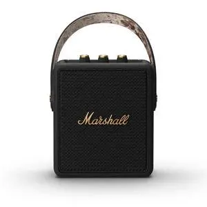 Stockwell II Portable Bluetooth Speaker, Black and Brass Stockwell II Portable Bluetooth Speaker, Black and Brass