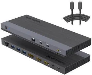 USB C Docking Station Dual Monitor Triple Display for Laptop | Windows OS, USB Type C Dock with 130W Power Adatpter - 2 HDMI, DisplayPort, 100W PD, Ethernet, 4 USB 3.0, 2 USB-C, Audio USB C Docking Station Dual Monitor Triple Display for Laptop | Windows OS, USB Type C Dock with 130W Power Adatpter - 2 HDMI, DisplayPort, 100W PD, Ethernet, 4 USB 3.0, 2 USB-C, Audio