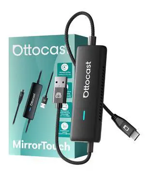 Mirror Touch with Wireless Carplay Adapter,Apps on Your Car Screen | Mirror Apps Like YouTube and TikTok,Control Your Phone from the Car Screen,For Factory Wired CarPlay Only Mirror Touch with Wireless Carplay Adapter,Apps on Your Car Screen | Mirror Apps Like YouTube and TikTok,Control Your Phone from the Car Screen,For Factory Wired CarPlay Only