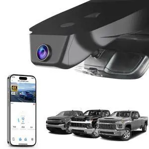 4K Dash Cam for Silverado 1500 2022-2026 2500 HD 3500 HD 2024-2026 | Model C, Chevy Silverado, WT RST LTZ Trail Boss High ZR2, UHD 2160P Video, WiFi & APP, 64GB Card, GPS 4K Dash Cam for Silverado 1500 2022-2026 2500 HD 3500 HD 2024-2026 | Model C, Chevy Silverado, WT RST LTZ Trail Boss High ZR2, UHD 2160P Video, WiFi & APP, 64GB Card, GPS