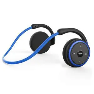 Small Bluetooth Headphones Wrap Around Head - Sports Wireless Headset with Built in Microphone and Crystal-Clear Sound, Foldable and Carried in The Purse, and 12-Hour Battery Life, Blue Small Bluetooth Headphones Wrap Around Head - Sports Wireless Headset with Built in Microphone and Crystal-Clear Sound, Foldable and Carried in The Purse, and 12-Hour Battery Life, Blue
