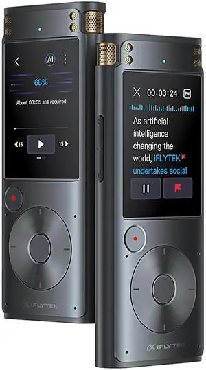 Offline Voice Recorder with Playback, Secure Digital Recorder with AI Transcription, 5-Language Voice-to-Text, Noise Reduction, AI Voice Recorder for Meetings, Interviews, Learning Offline Voice Recorder with Playback, Secure Digital Recorder with AI Transcription, 5-Language Voice-to-Text, Noise Reduction, AI Voice Recorder for Meetings, Interviews, Learning