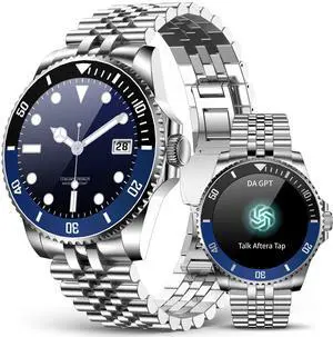 GPT Smart Watch for Men, Answer/Make Call, Fitness Tracker, IP67, 44mm | 1.19" AMOLED Display, 24/7 Heart Rate/Blood Oxygen/Blood Pressure/Sleep Monitor, 107 Sports Modes, Compatible Android iPhone GPT Smart Watch for Men, Answer/Make Call, Fitness Tracker, IP67, 44mm | 1.19" AMOLED Display, 24/7 Heart Rate/Blood Oxygen/Blood Pressure/Sleep Monitor, 107 Sports Modes, Compatible Android iPhone