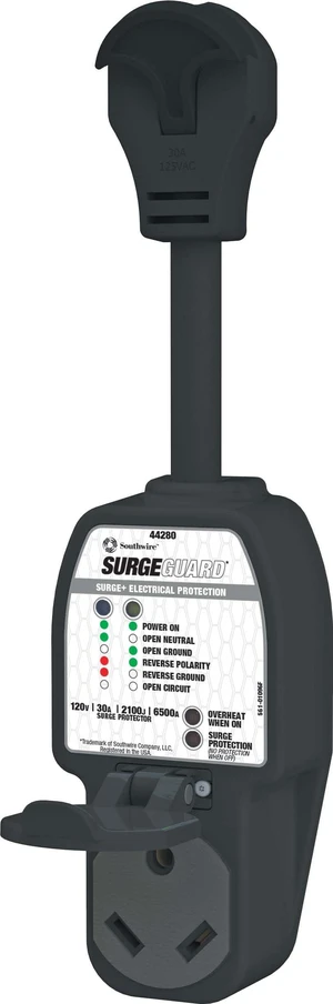 Surge Guard 30 Amp Portable RV Surge Protector with Enhanced Diagnostics, 2100 Joules, 44280 Surge Guard 30 Amp Portable RV Surge Protector with Enhanced Diagnostics, 2100 Joules, 44280