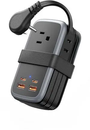 GAN Ultra 65W USB Fast Charging Station, 7 in 1 Travel Power Strip with 3 Outlets 4 USB (2 C), Extension Cord 4ft, Travel Essentials, Cruise Essentials 2026,Compatible with MacBook, iPhone GAN Ultra 65W USB Fast Charging Station, 7 in 1 Travel Power Strip with 3 Outlets 4 USB (2 C), Extension Cord 4ft, Travel Essentials, Cruise Essentials 2026,Compatible with MacBook, iPhone
