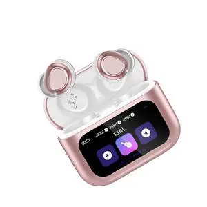 Touch Screen Sleep Headphones, Small Design Mini Sleep Earbuds for Side Sleepers with Sleep Mode, Sleep Earphones Clear Calls, Raspberry Pink Touch Screen Sleep Headphones, Small Design Mini Sleep Earbuds for Side Sleepers with Sleep Mode, Sleep Earphones Clear Calls, Raspberry Pink