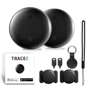 GPS Tracker 2.0, Bluetooth Item Locator 2 Pack for iOS Android | Compact Design With Silicone Keychain, Protective Case & Lanyard, Perfect For Keys, Bags, Wallets, Pets And Luggage GPS Tracker 2.0, Bluetooth Item Locator 2 Pack for iOS Android | Compact Design With Silicone Keychain, Protective Case & Lanyard, Perfect For Keys, Bags, Wallets, Pets And Luggage