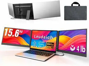 One Cable Laptop Screen Extender, 15.6" FHD 1080P IPS Portable Monitor, Ultra-Slim Travel Dual Monitor Fits 13-17" Laptops, Triple Monitor Compatible with Mac/Windows(Driver Required) One Cable Laptop Screen Extender, 15.6" FHD 1080P IPS Portable Monitor, Ultra-Slim Travel Dual Monitor Fits 13-17" Laptops, Triple Monitor Compatible with Mac/Windows(Driver Required)
