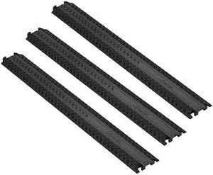 3 PCs Drop Over Cable Cover Ramp, 2,000 lbs/axle Load Capacity, Heavy Duty Cable Hose Protector Ramp, Floor Cord Cover for High Walking Traffic Areas Indoor Outdoor Home Office Warehouse School 3 PCs Drop Over Cable Cover Ramp, 2,000 lbs/axle Load Capacity, Heavy Duty Cable Hose Protector Ramp, Floor Cord Cover for High Walking Traffic Areas Indoor Outdoor Home Office Warehouse School