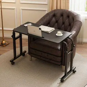 Overbed Table with Wheels, Adjustable Height and Length Over Bed Desk, Hospital Heavy Duty Metal Leg Laptop Stand for Adults Overbed Table with Wheels, Adjustable Height and Length Over Bed Desk, Hospital Heavy Duty Metal Leg Laptop Stand for Adults