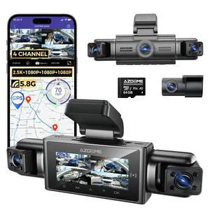 M350 4 Channel 360 Dash Cam Front 2.5K,1080P Rear Left Right Camera for Cars, IR Night Vision Built-in GPS with Find My Voice Control, 5G WiFi,Supercapacitor,24/7 Recording,128GB (64, GB) M350 4 Channel 360 Dash Cam Front 2.5K,1080P Rear Left Right Camera for Cars, IR Night Vision Built-in GPS with Find My Voice Control, 5G WiFi,Supercapacitor,24/7 Recording,128GB (64, GB)