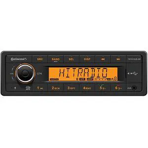 Continental TR7412UB-OR European Style 12v Radio Orange Display Bluetooth Bundle with AC111 Continental TR7412UB-OR European Style 12v Radio Orange Display Bluetooth Bundle with AC111