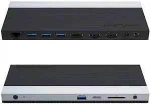 Docking Station Dual Monitor Triple Display for Laptop | Dell Hp Lenovo Windows OS, USB C Hub 3 Monitors with 2 HDMI, DisplayPort, 100W PD in, Ethernet, 4 USB 3.0, SD/TF Slot, Audio Docking Station Dual Monitor Triple Display for Laptop | Dell Hp Lenovo Windows OS, USB C Hub 3 Monitors with 2 HDMI, DisplayPort, 100W PD in, Ethernet, 4 USB 3.0, SD/TF Slot, Audio