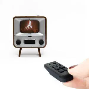 TinyTV 2 Portable Retro Mini TV, Brown | 1.14" IPS Screen, Preloaded & Uploadable Videos, USB-C Rechargeable, Knob Controls + Tiny Remote TinyTV 2 Portable Retro Mini TV, Brown | 1.14" IPS Screen, Preloaded & Uploadable Videos, USB-C Rechargeable, Knob Controls + Tiny Remote