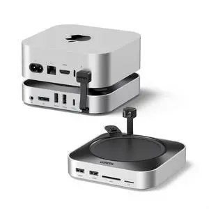 Mac mini M4 Dock DP Hub 4K@144Hz with NVMe Enclosure | 10G USB-A/C, SD/TF slots, audio port, M.2 NVMe enclosure, for Mac mini M4/M4 Pro 2024 Mac mini M4 Dock DP Hub 4K@144Hz with NVMe Enclosure | 10G USB-A/C, SD/TF slots, audio port, M.2 NVMe enclosure, for Mac mini M4/M4 Pro 2024