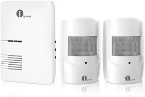 Driveway Alarm, 36 Melodies, 1 Plug-in Receiver 2 PIR Detectors | Home Security Alert System, Weatherproof Design, 1000ft/300m Wireless Transmission Range & 24ft PIR Motion Detection Range Driveway Alarm, 36 Melodies, 1 Plug-in Receiver 2 PIR Detectors | Home Security Alert System, Weatherproof Design, 1000ft/300m Wireless Transmission Range & 24ft PIR Motion Detection Range