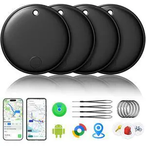 2026 Tracker Smart Tags Android & iOS-4 Packs,Dual System Bluetooth Luggag Tracker Keys Finder/Item Locator Work with Apple Find My (iOS)&Google's Find Hub(Android) for Key,Backpack,Luggage Black 2026 Tracker Smart Tags Android & iOS-4 Packs,Dual System Bluetooth Luggag Tracker Keys Finder/Item Locator Work with Apple Find My (iOS)&Google's Find Hub(Android) for Key,Backpack,Luggage Black