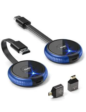 HDMI Wireless Transmitter and Receiver 4K, Wireless HDMI Extender Live Streaming Video/Audio No Lag for Laptop, PC, Cable Box, Camera, Blu-ray, DVD, PS5 to Monitor, Projector, HDTV - 165FT/50M HDMI Wireless Transmitter and Receiver 4K, Wireless HDMI Extender Live Streaming Video/Audio No Lag for Laptop, PC, Cable Box, Camera, Blu-ray, DVD, PS5 to Monitor, Projector, HDTV - 165FT/50M