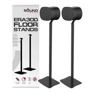 ERA300 Floor Stand, Twin (2pcs), Black, Premium Metal Design | Compatible with Sonos ERA 300 Speaker, Accessories Included, Cable Management, UK Design, Height 39in / 990mm, Double, Pair ERA300 Floor Stand, Twin (2pcs), Black, Premium Metal Design | Compatible with Sonos ERA 300 Speaker, Accessories Included, Cable Management, UK Design, Height 39in / 990mm, Double, Pair