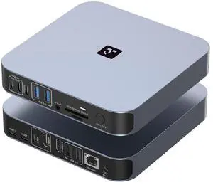 18-in-2 Docking Station Dual 4K Monitor for MacBook M5/M4 Pro/Max | Plug and Play Macbook Dock with HDMI&USB-C,150W Adapter, 10Gbps/PD 30W, 2.5G Ethernet, Solid & Sleek for Edit, Remote Office 18-in-2 Docking Station Dual 4K Monitor for MacBook M5/M4 Pro/Max | Plug and Play Macbook Dock with HDMI&USB-C,150W Adapter, 10Gbps/PD 30W, 2.5G Ethernet, Solid & Sleek for Edit, Remote Office