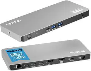 USB C Docking Station 5 Monitors, 140W DisplayLink Dock Connects up to Five 4K Displays for MacBook Windows Thunderbolt 4 Laptops, 2X HDMI, 3X USBC 2.5Gbps Ethernet, Driver Required DL7400 USB C Docking Station 5 Monitors, 140W DisplayLink Dock Connects up to Five 4K Displays for MacBook Windows Thunderbolt 4 Laptops, 2X HDMI, 3X USBC 2.5Gbps Ethernet, Driver Required DL7400