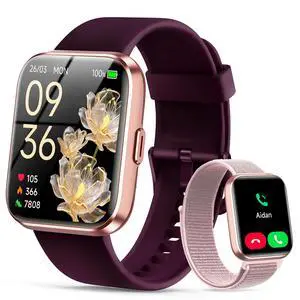 Smart Watches for Women, 1.83" Alexa Smart Watch for Android Phones & iPhones with Calls/Messages, 120+ Sport Modes Fitness Watches for Women Men with Heart Rate Monitor, Sleep/Activity/Health Tracker Smart Watches for Women, 1.83" Alexa Smart Watch for Android Phones & iPhones with Calls/Messages, 120+ Sport Modes Fitness Watches for Women Men with Heart Rate Monitor, Sleep/Activity/Health Tracker