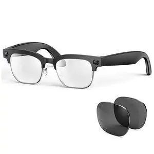 2026 AI Smart Glasses for Men Women,8MP 4K Camera Glasses,Supports AI Voice Control/Video/Photo/Audio Recording,Bluetooth Glasses with 133 Translations,Blue Light Blocking Lenses+Extra Sunglasses 2026 AI Smart Glasses for Men Women,8MP 4K Camera Glasses,Supports AI Voice Control/Video/Photo/Audio Recording,Bluetooth Glasses with 133 Translations,Blue Light Blocking Lenses+Extra Sunglasses