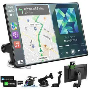 11" Ultra Large Wireless Carplay & Android Auto Screen for Car | Apple Carplay HD Touchscreen with Bluetooth, 360° Swivel 4K Dash Cam, 1080P Backup Camera, GPS, Mirror Link, Voice Control,FM 11" Ultra Large Wireless Carplay & Android Auto Screen for Car | Apple Carplay HD Touchscreen with Bluetooth, 360° Swivel 4K Dash Cam, 1080P Backup Camera, GPS, Mirror Link, Voice Control,FM
