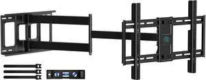 Extra Long Arm Full Motion TV Wall Mount for 4280 TVs | 43 Long Extension, Swivel ±90° & Tilt ±10°, Leveling ±3°, Holds Up To 110 Lbs, Max Vesa 600x400mm, Fits 16,18 Studs Extra Long Arm Full Motion TV Wall Mount for 4280 TVs | 43 Long Extension, Swivel ±90° & Tilt ±10°, Leveling ±3°, Holds Up To 110 Lbs, Max Vesa 600x400mm, Fits 16,18 Studs