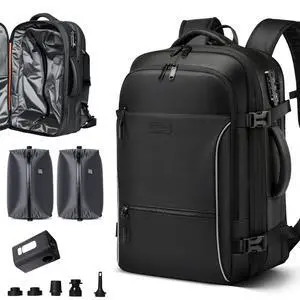 70L Travel Backpack with Vacuum Compression System | 70L Vacuum Backpack, 2 Detachable TPU Bags, TSA Lock, Fits 16" Laptop, Water-Resistant Travel & Business 70L Travel Backpack with Vacuum Compression System | 70L Vacuum Backpack, 2 Detachable TPU Bags, TSA Lock, Fits 16" Laptop, Water-Resistant Travel & Business