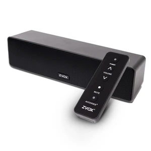AccuVoice AV100 Dialogue Clarifying Soundbar- 6 Levels of Voice Boost Compact TV Speaker, AccuVoice Hearing Technology, Black AccuVoice AV100 Dialogue Clarifying Soundbar- 6 Levels of Voice Boost Compact TV Speaker, AccuVoice Hearing Technology, Black