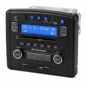 iRV Technology iRV34 AM/FM/CD/DVD/MP3/MP4 /USB/SD/HDMI/Digital2.1/Surround Sound/Bluetooth 3 Zones wall mount RV Radio Stereo iRV Technology iRV34 AM/FM/CD/DVD/MP3/MP4 /USB/SD/HDMI/Digital2.1/Surround Sound/Bluetooth 3 Zones wall mount RV Radio Stereo