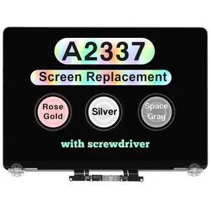 Screen Replacement for MacBook Air M1 2020 A2337 EMC 3598 Retina Full LCD Display Assembly 13.3" 2560x1600 (Space Gray) Screen Replacement for MacBook Air M1 2020 A2337 EMC 3598 Retina Full LCD Display Assembly 13.3" 2560x1600 (Space Gray)