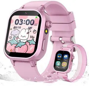 Kids Waterproof Smart Watch Girls Gift Age 3-12 with 39 Game HD Touch Screen Music Player Video Camera Pedometer Alarm Clock Birthday Gift for 6 7 8 9 Year Olds Pink Kids Waterproof Smart Watch Girls Gift Age 3-12 with 39 Game HD Touch Screen Music Player Video Camera Pedometer Alarm Clock Birthday Gift for 6 7 8 9 Year Olds Pink