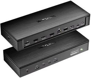 Pro Docking Station 5 Monitors, Five 4K Displays for Mac,Windows | DisplayLink DL7400 Dock with PD100W, 2x DP 1.4(120Hz), 2x HDMI, 2.5Gbps Ethernet, Ideal for Workstation & Home Office Pro Docking Station 5 Monitors, Five 4K Displays for Mac,Windows | DisplayLink DL7400 Dock with PD100W, 2x DP 1.4(120Hz), 2x HDMI, 2.5Gbps Ethernet, Ideal for Workstation & Home Office