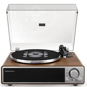 ONE-Q All-in-one Vinyl Record Player with Bluetooth 5.4 | HiFi Turntable Built-in Speakers, Phono Preamp, AT-3600L Cartridge, 33/45 RPM, Auto Off ONE-Q All-in-one Vinyl Record Player with Bluetooth 5.4 | HiFi Turntable Built-in Speakers, Phono Preamp, AT-3600L Cartridge, 33/45 RPM, Auto Off