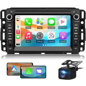 Car Radio for Chevy Silverado GMC Sierra Yukon 2007-2013 with Backup Camera | Android 15 Touch Screen CarPlay Android Auto Bluetooth GPS Navigation 2+32G Head Unit Car Radio for Chevy Silverado GMC Sierra Yukon 2007-2013 with Backup Camera | Android 15 Touch Screen CarPlay Android Auto Bluetooth GPS Navigation 2+32G Head Unit