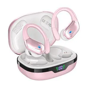 Wireless Earbuds, Sports Bluetooth Headphones, 80Hrs Playtime Ear Buds with LED Power Display, Noise Canceling Headset, IPX7 Waterproof Earphones for Workout/Running (Pink) Wireless Earbuds, Sports Bluetooth Headphones, 80Hrs Playtime Ear Buds with LED Power Display, Noise Canceling Headset, IPX7 Waterproof Earphones for Workout/Running (Pink)